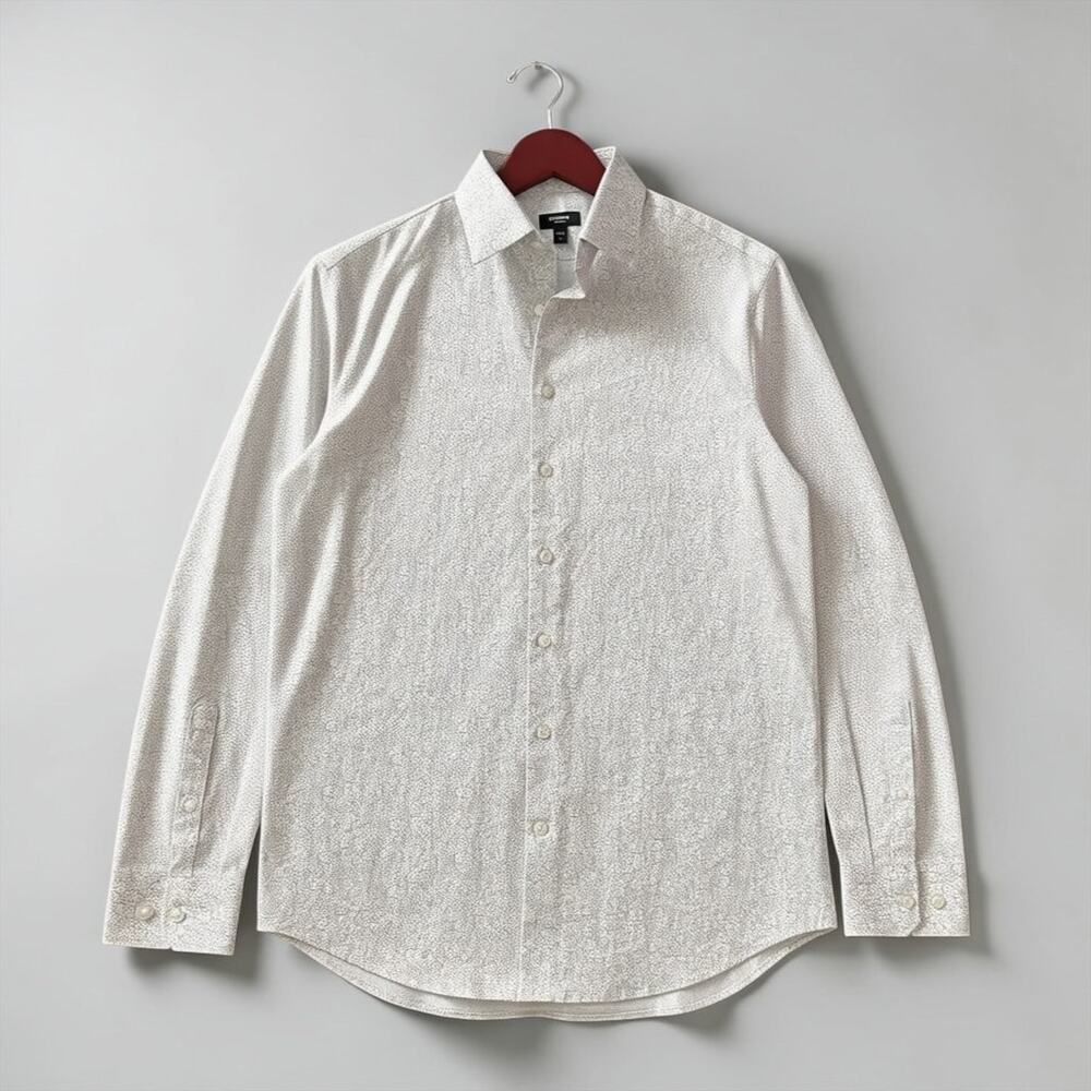 Men’s Express 1MX Slim Floral Button-Down Shirt Size S